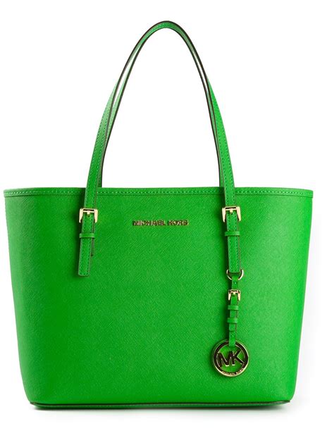 michael kors tote bag green|michael kors dark green bag.